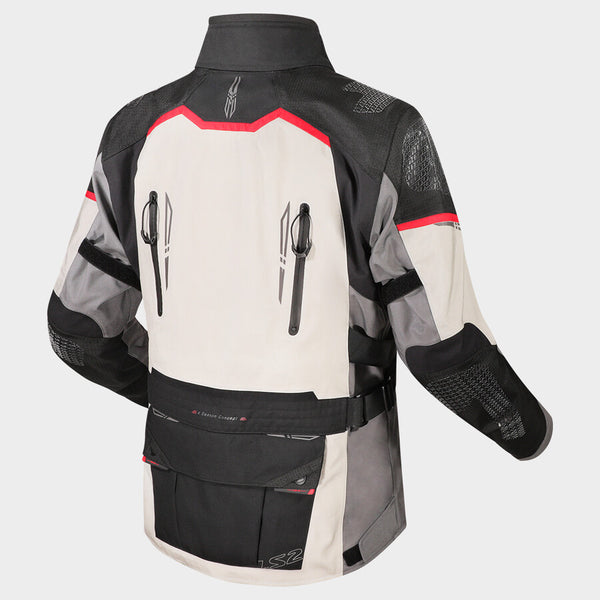 LS2 APOLLO RIDING JACKET BLACK DARK GREY RED – ls2helmetsindia