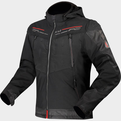 LS2 JACKET ZIRCONIUM EVO BLACK RED - CE CLASS A CERTIFIED