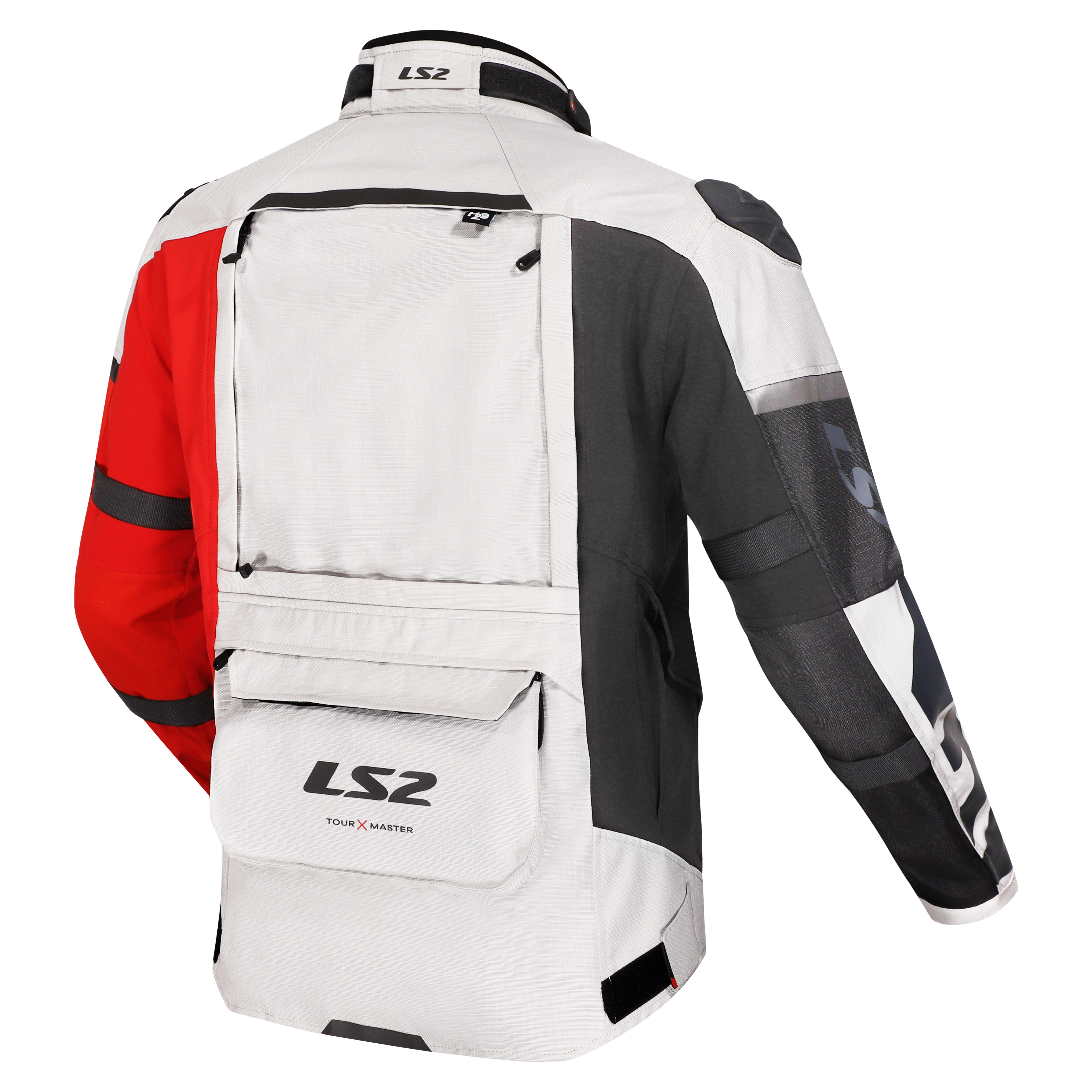 LS2 JACKET X-MASTER MAN BLACK GREY RED