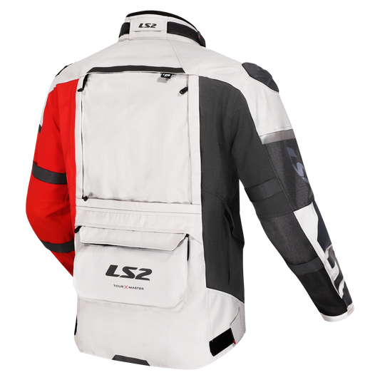 LS2 JACKET X-MASTER MAN BLACK GREY RED