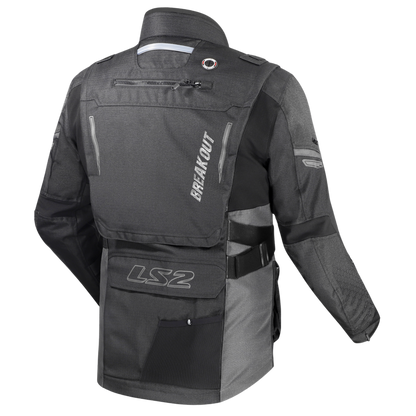 BREAKOUT MAN JACKET - BLACK SMOKE - CE CLASS AA CERTIFIED