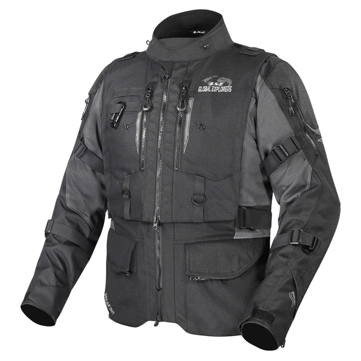 BREAKOUT MAN JACKET - BLACK SMOKE - CE CLASS AA CERTIFIED