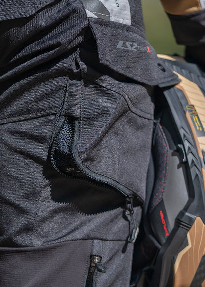 LS2 PANT X-MASTER MAN BLACK GREY