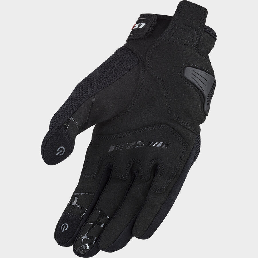 LS2 DART II RIDING GLOVES BLACK