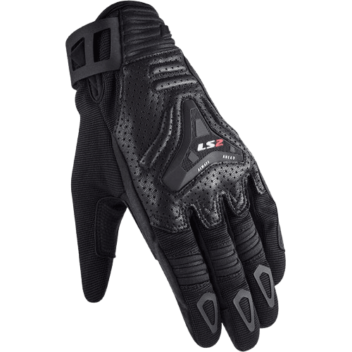 LS2 ALL TERRAIN MAN RIDING GLOVES BLACK