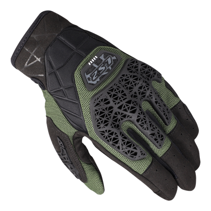 LS2 ALL TERRAIN II BLACK GREEN  RIDING GLOVES