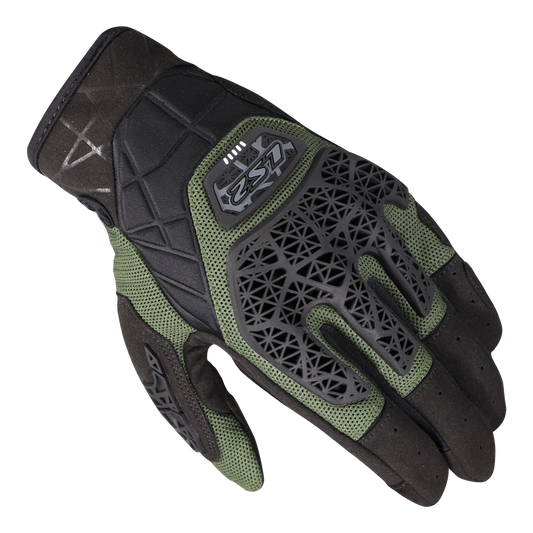 LS2 ALL TERRAIN II BLACK GREEN  RIDING GLOVES