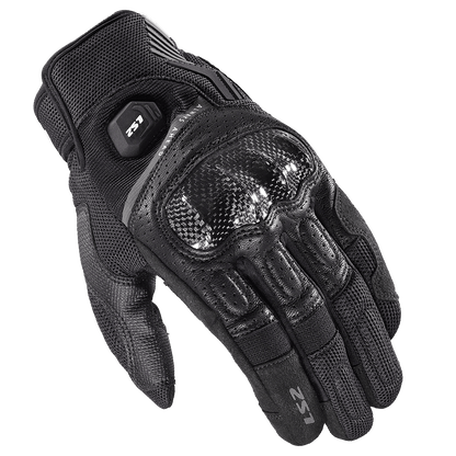 LS2 ATOM MAN GLOVES BLACK