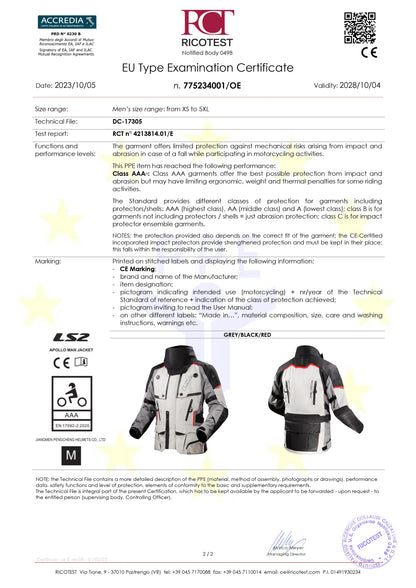 APOLLO JACKET - BLACK DARK GREY H-V YELLOW - CE CLASS AAA CERTIFIED