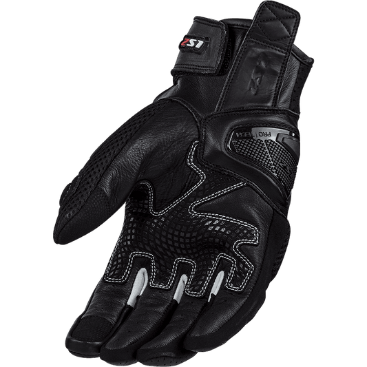 LS2 SPARK II AIR GLOVES BLACK H-V YELLOW