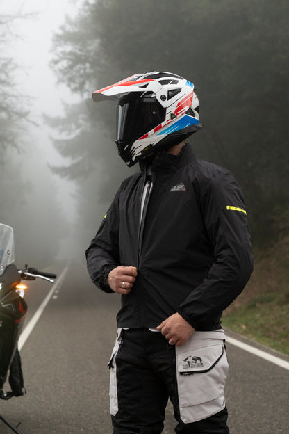 BREAKOUT MAN JACKET - GREY BLUE RED - CE CLASS AA CERTIFIED