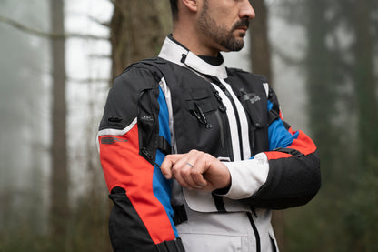 BREAKOUT MAN JACKET - GREY BLUE RED - CE CLASS AA CERTIFIED
