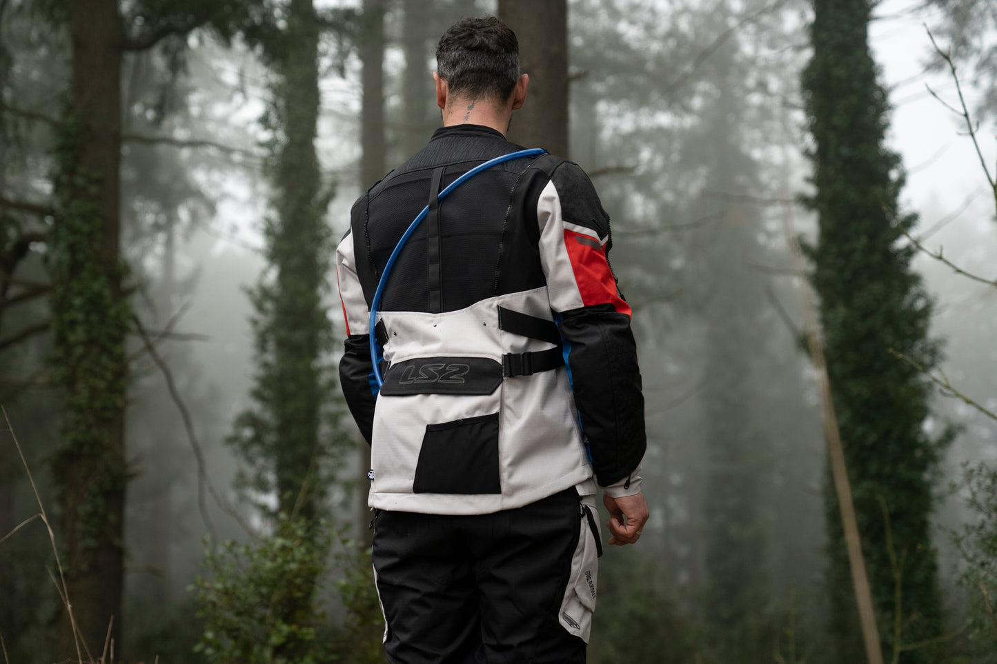 BREAKOUT MAN JACKET - GREY BLUE RED - CE CLASS AA CERTIFIED