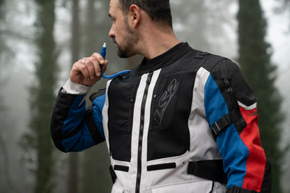 BREAKOUT MAN JACKET - GREY BLUE RED - CE CLASS AA CERTIFIED