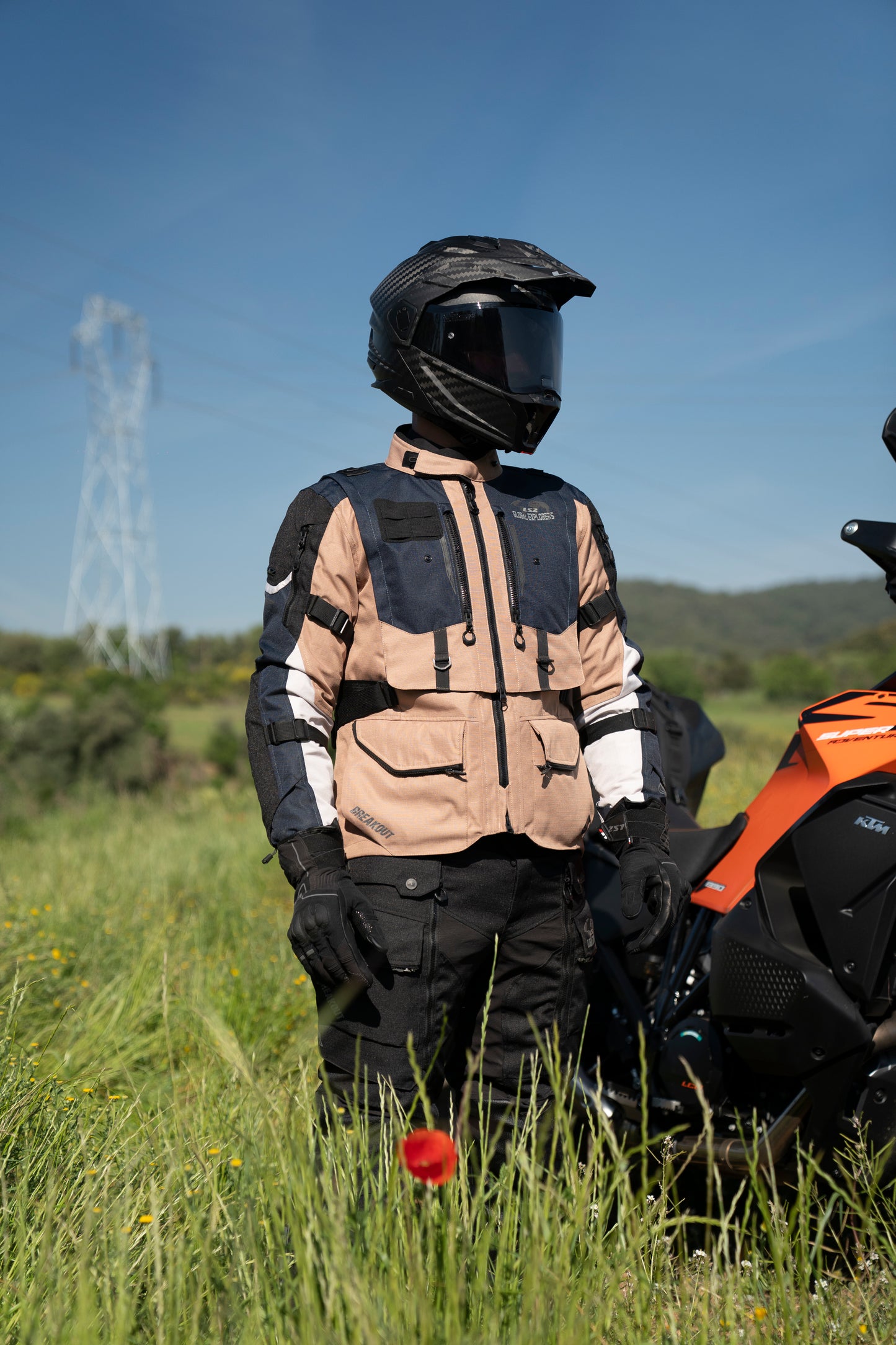 BREAKOUT MAN JACKET - SAND BLUE GREY - CE CLASS AA CERTIFIED