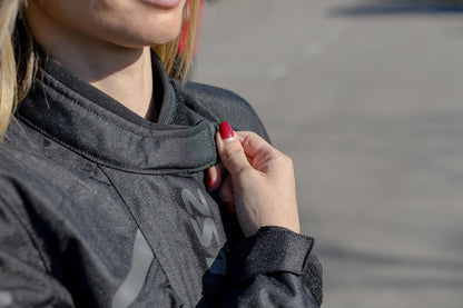 LS2 SERRA MESH BLACK RED JACKET
