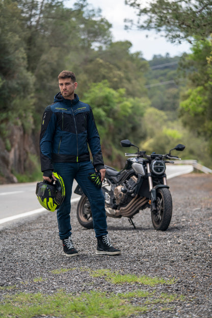 LS2 JACKET ZIRCONIUM EVO BLUE BLACK YELLOW