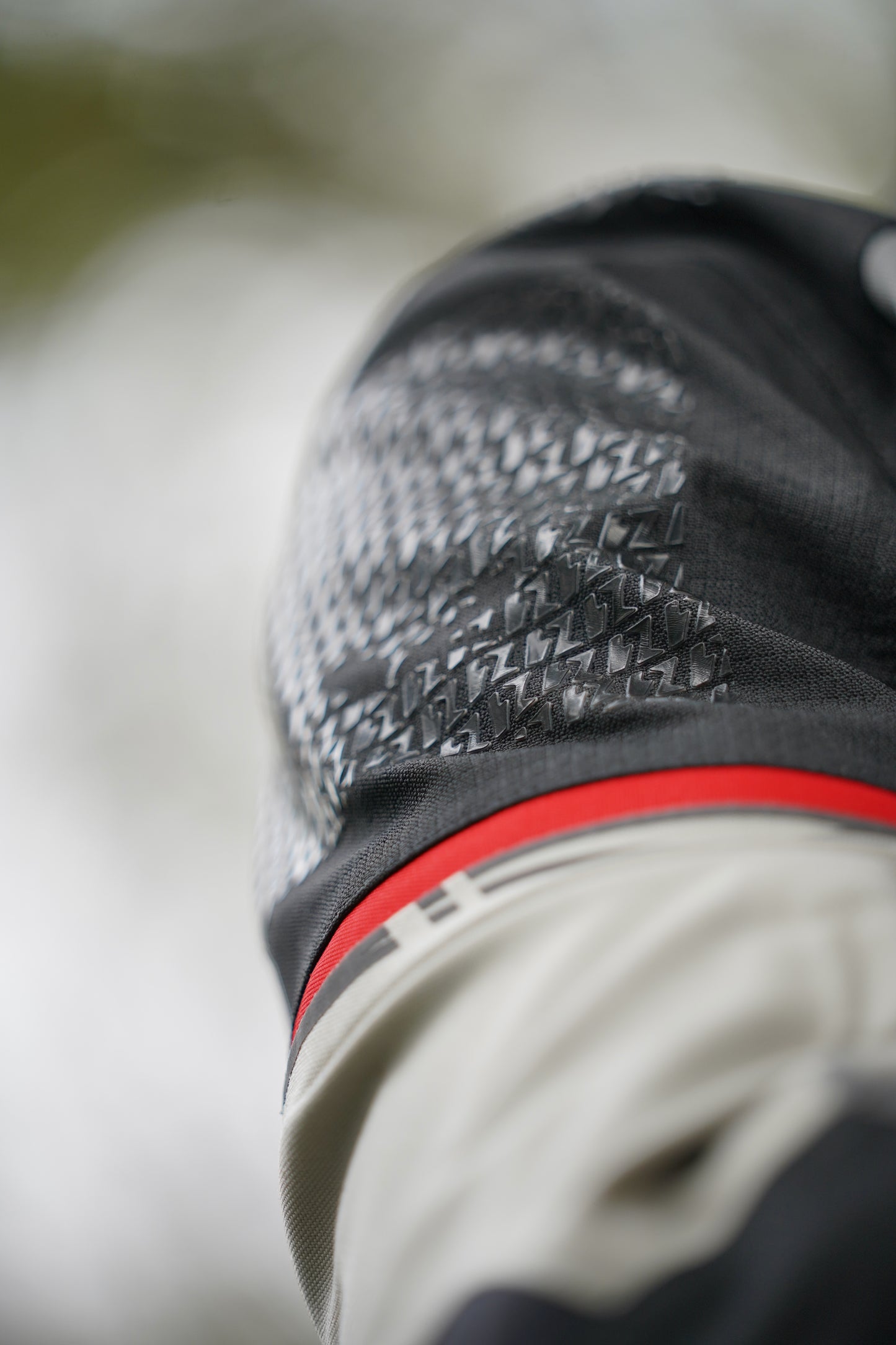 LS2 APOLLO RIDING JACKET BLACK DARK GREY RED - CE CLASS AAA CERTIFIED