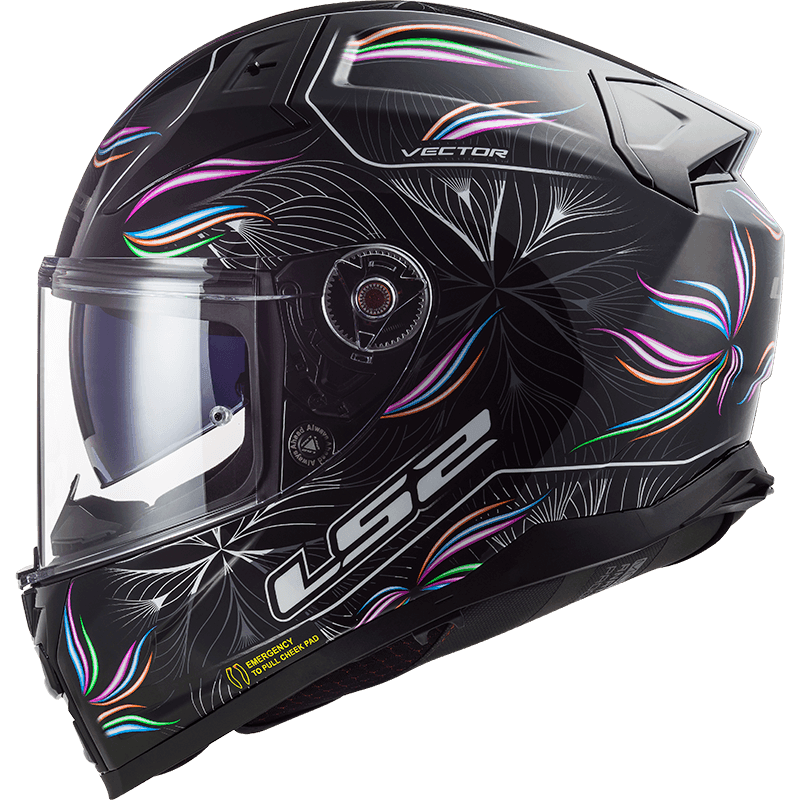 FF811 VECTOR II TROPICAL GLOSS BLACK WHITE