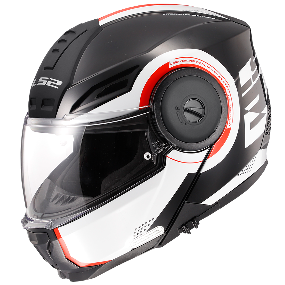 FF902 SCOPE II ARCH GLOSS BLACK WHITE RED-06 – ls2helmetsindia