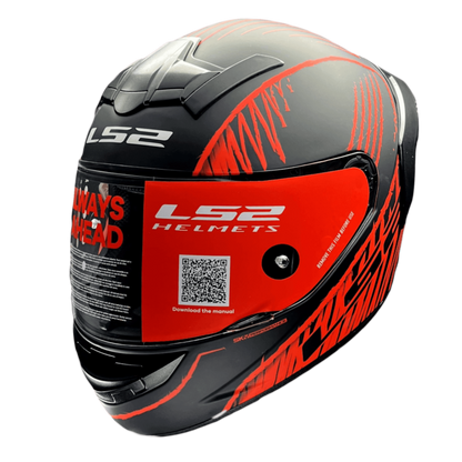 FF352 ROOKIE WRITED MATT BLACK RED – ls2helmetsindia