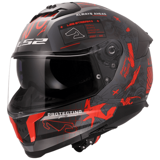FF320 STREAM II GP MATT GREY RED