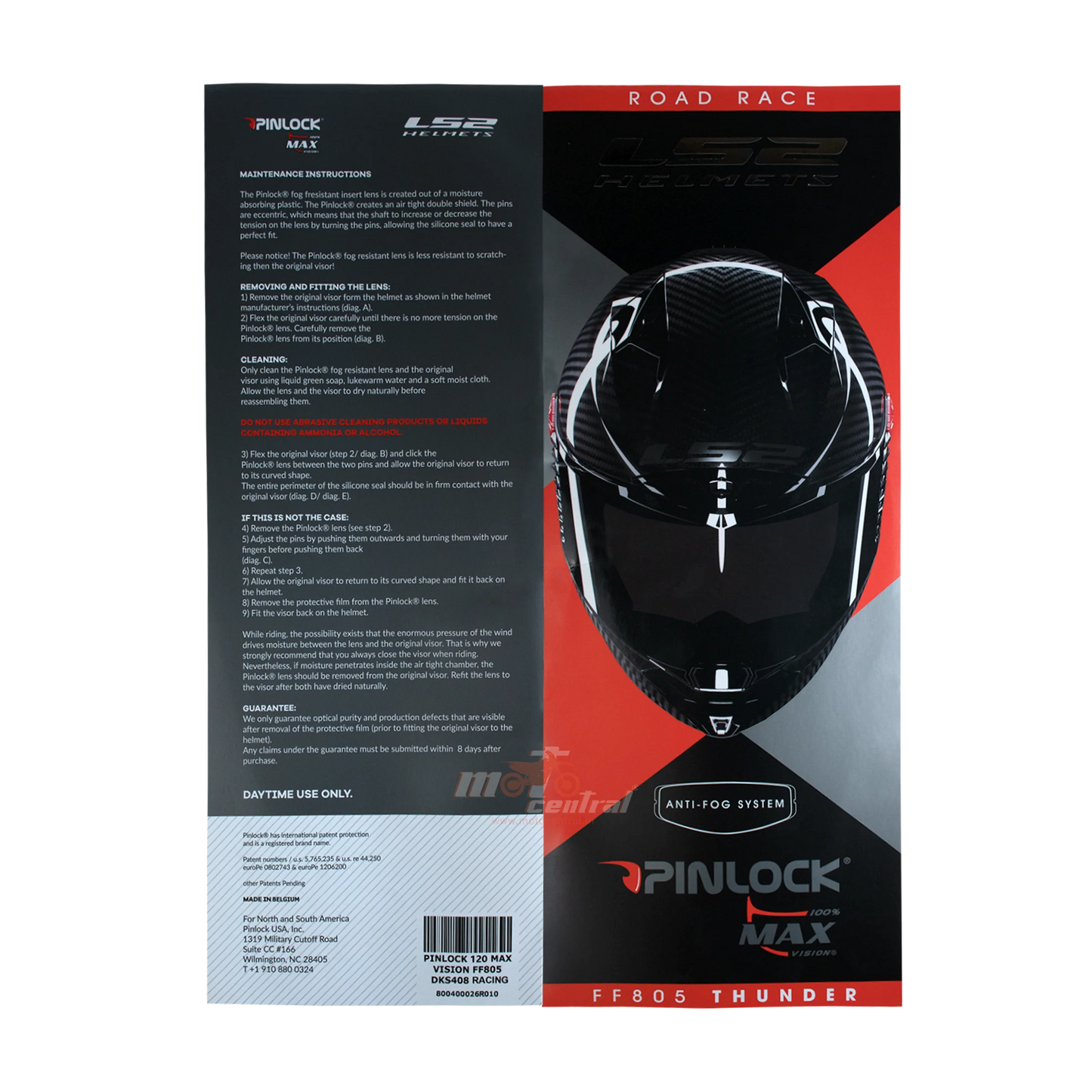 LS2 SPARE PINLOCK MAX VISION FOR FF901 ADVANT X HELMETS