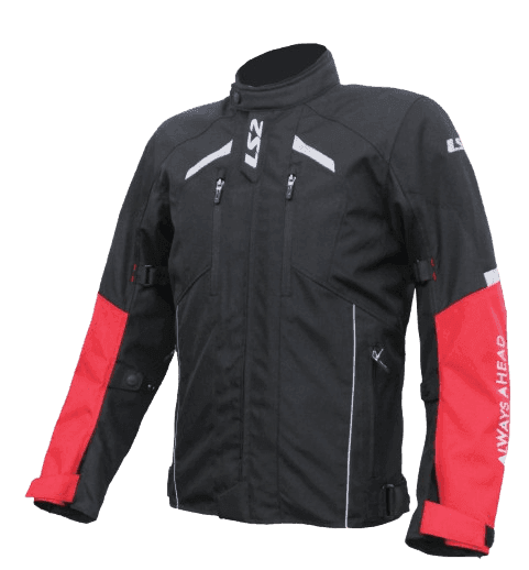LS2 SERRA MESH BLACK RED JACKET