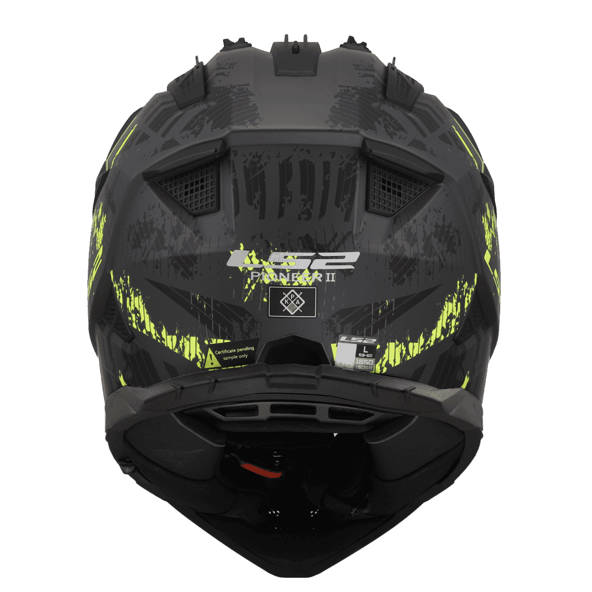 MX436 PIONEER II CRAZY MATT BLACK H-V YELLOW-06