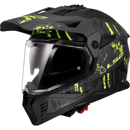 MX436 PIONEER II CRAZY MATT BLACK H-V YELLOW-06