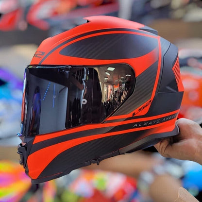 FF800 STORM II DODGER BLACK HI VIZ ORANGE + LS2 HELMET BACK PACK FREE