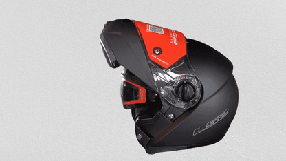 FF386 MATT BLACK FLIPUP HELMET – ls2helmetsindia