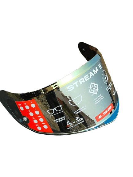 LS2 SPARE GOLD VISOR for FF320 STREAM II HELMETS