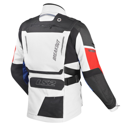 BREAKOUT MAN JACKET - GREY BLUE RED - CE CLASS AA CERTIFIED