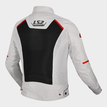 BREEZE JACKET - GREY BLACK RED - CE CLASS A CERTIFIED JACKET