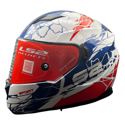 FF320 STREAM EVO IMPACT WHITE BLUE RED (D-RING)