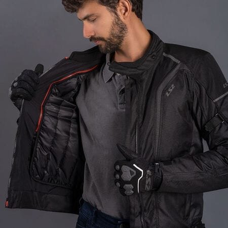 LS2 SEPANG BLACK DARK GREY JACKET