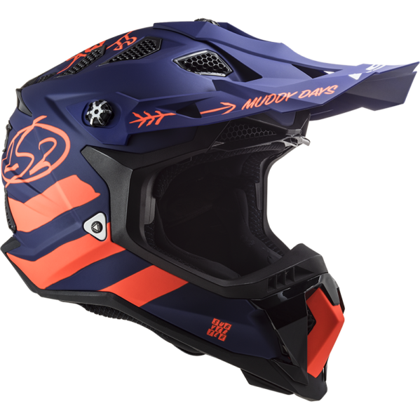 MX700 SUBVERTER EVO CARGO MATT BLUE FLURO ORANGE