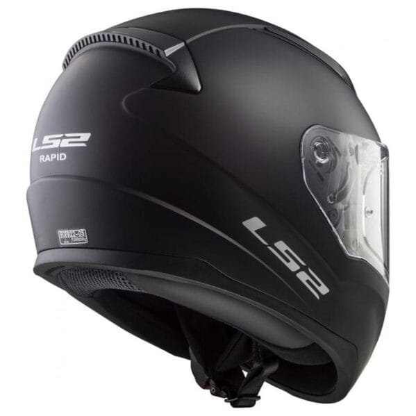 FF353 MINI SOLID GLOSS BLACK KIDS HELMETS