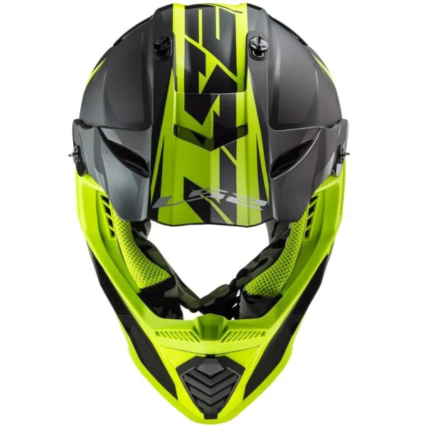 MX437 FAST EVO ROAR MATT-GLOSS BLACK HI-VIS YELLOW