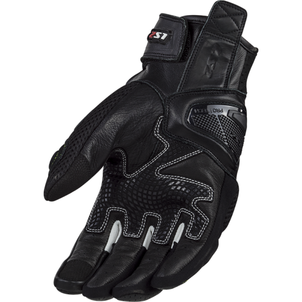 LS2 SPARK II AIR GLOVES BLACK H-V YELLOW