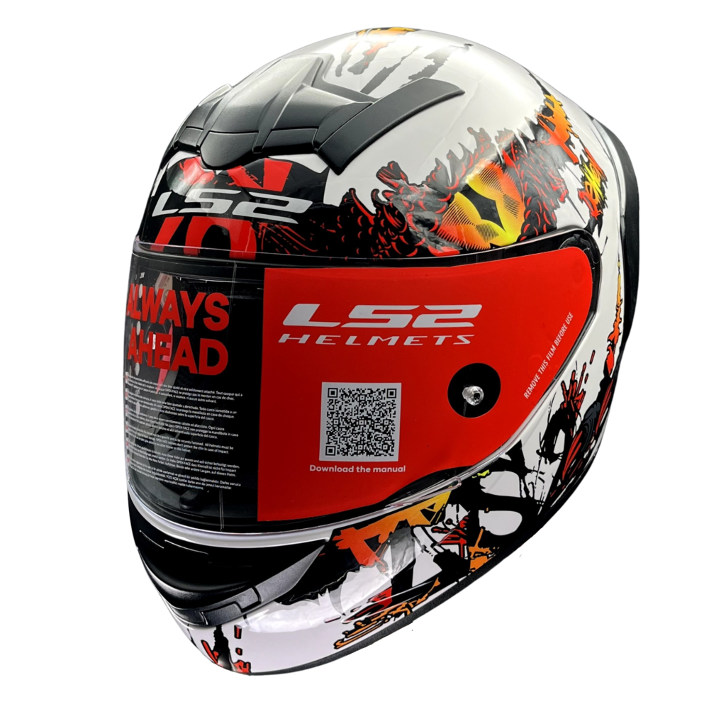 FF352 ROOKIE DEMON WHITE RED - LS2 Helmets India Official Website ...