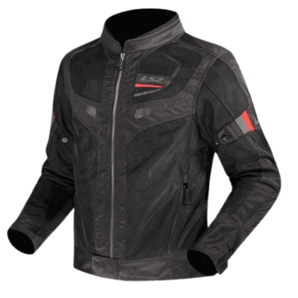 LS2 GARDA AIR MAN RIDING JACKET BLACK RED