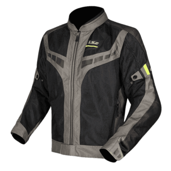 LS2 GARDA AIR MAN RIDING JACKET GREEN BLACK HI-VI YELLOW